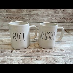Rae Dunn Naughty & Nice Mugs